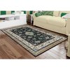 Deerlux Traditional Persian Style Living Room Area Rug w/Nonslip Backing, Classic Cream, 4 x 6 Ft QI003757.S